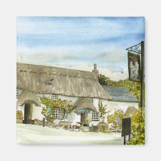 'The Punch Bowl and Lady' Magnet (Vorne)