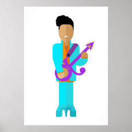 The Purple Pixie – Funk Legend Art Print Poster