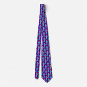 The Purple Pixie – Funk Legend Pattern Tie Krawatte (Rückseite)
