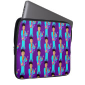 The Purple Pixie – Patterned Laptop Sleeve (Vorne Rechts)