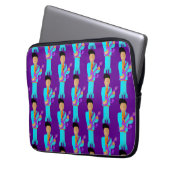 The Purple Pixie – Patterned Laptop Sleeve (Vorderseite Links)