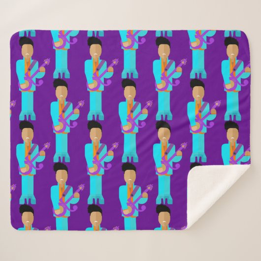 The Purple Pixie – Patterned Sherpa Blanket Sherpadecke (Vorderseite (Horizontal))