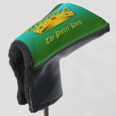 "The Putter King" Putter Blade Kopfbedeckung Golf Headcover (3/4 Vorderseite)