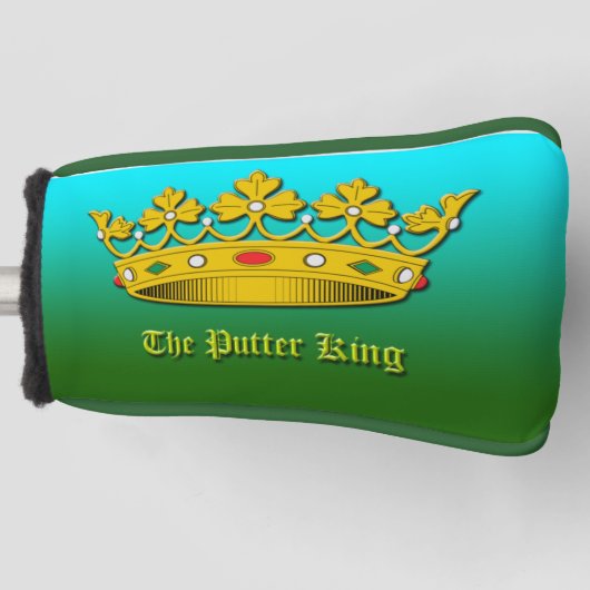"The Putter King" Putter Blade Kopfbedeckung Golf Headcover (Vorderseite)