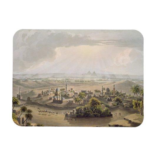 The Pyramids at Cairo, engraved by Daniel Havell ( Magnet (Horizontal)