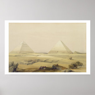 The Pyramids of Giza, from "Egypt and Nubia", Vol. Poster