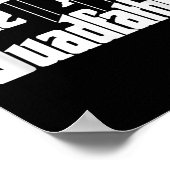 The Quadfather Gym Motivational Humor Tee Shirt Poster (Ecke)