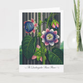 The Quadrangular Passion Flower Modern Botanical Karte (Vorderseite)
