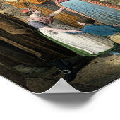 The Quai d'Ecole, Paris, 1831 Poster (Ecke)