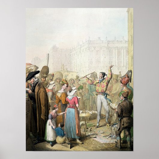 The Quai d'Ecole, Paris, 1831 Poster (Vorne)