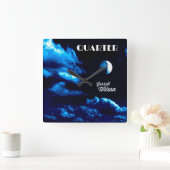 The Quarter Clock Quadratische Wanduhr (Zuhause)