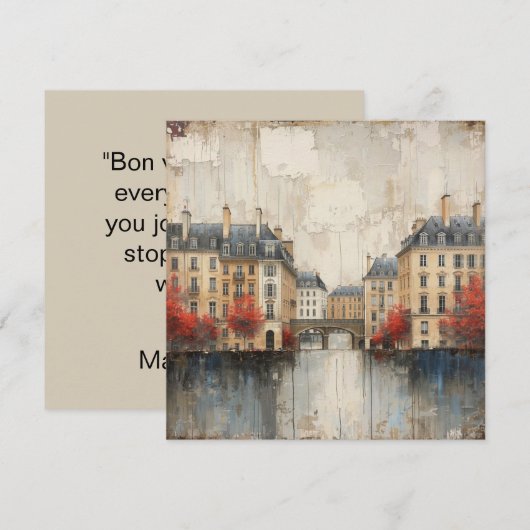 The Quarters Design 01 - Flat Card (Vorne/Hinten)