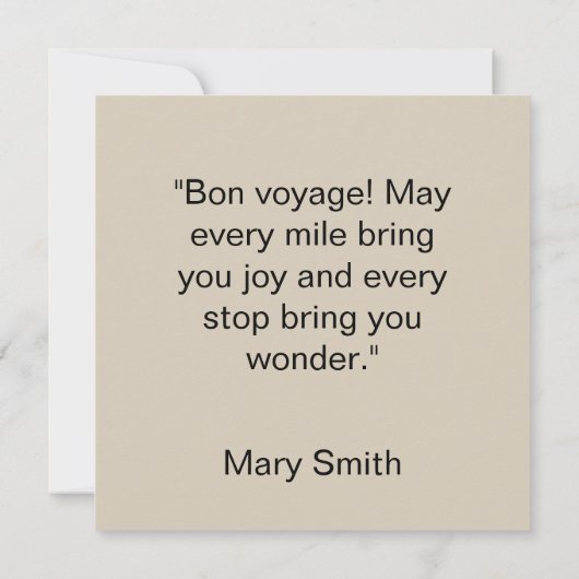 The Quarters Design 01 - Flat Card (Rückseite)