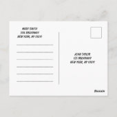 The Quarters Design 02 Postkarte (Rückseite)