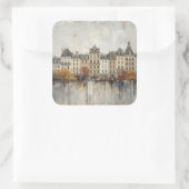 The Quarters Design 02  Quadratischer Aufkleber (Tasche)