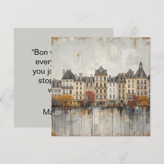 The Quarters Design 03 - Flat Card (Vorne/Hinten)