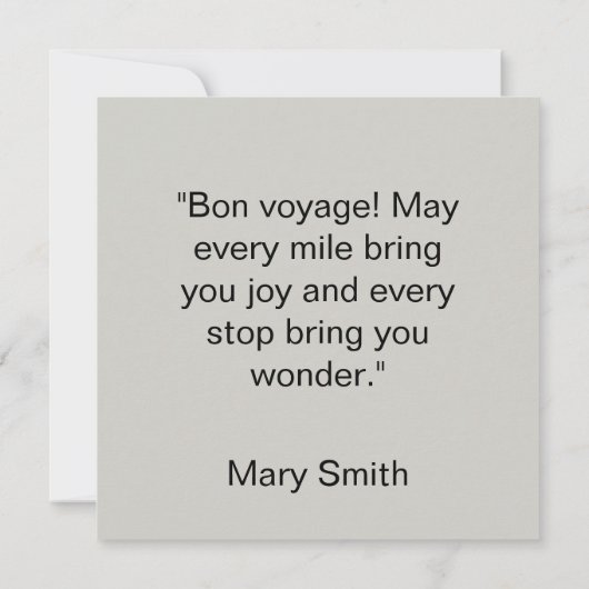 The Quarters Design 03 - Flat Card (Rückseite)