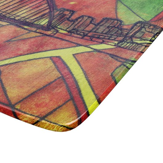 The Quayside, Newcastle Schneidebrett (Ecke)