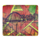 The Quayside, Newcastle Schneidebrett (Vorderseite)