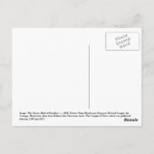 'The Queen (Bird of Paradise)' - Tempel der Flora Postkarte (Rückseite)