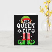 The Queen Elf Christmas Family Matching Pajamas Qu Karte (Gelbe Blume)