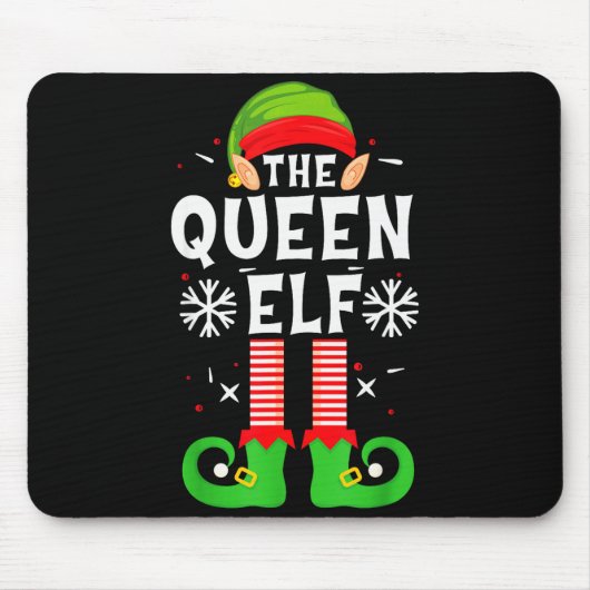 The Queen Elf Christmas Family Matching Pajamas Qu Mousepad (Vorne)