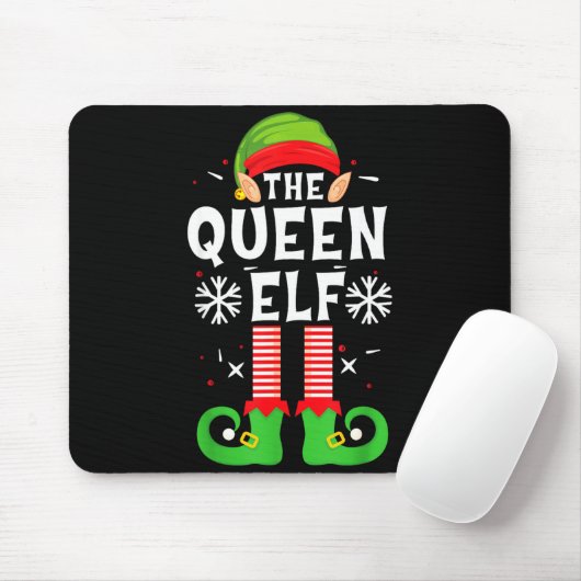 The Queen Elf Christmas Family Matching Pajamas Qu Mousepad (Mit Mouse)