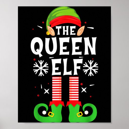 The Queen Elf Christmas Family Matching Pajamas Qu Poster (Vorne)