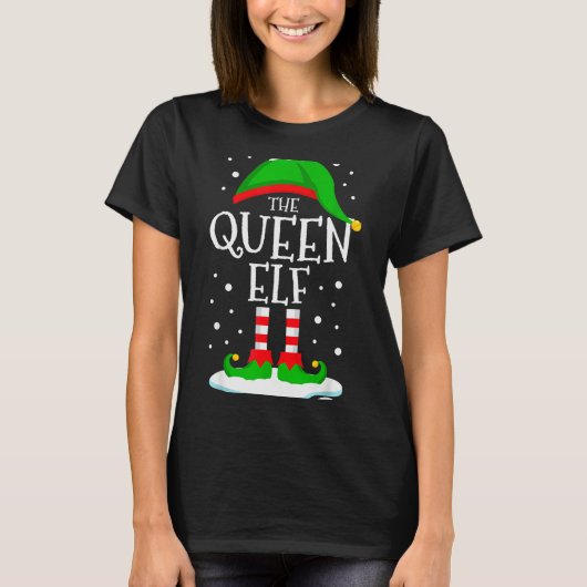 The Queen Elf Christmas Family Matching Xmas Women T-Shirt (Vorderseite)