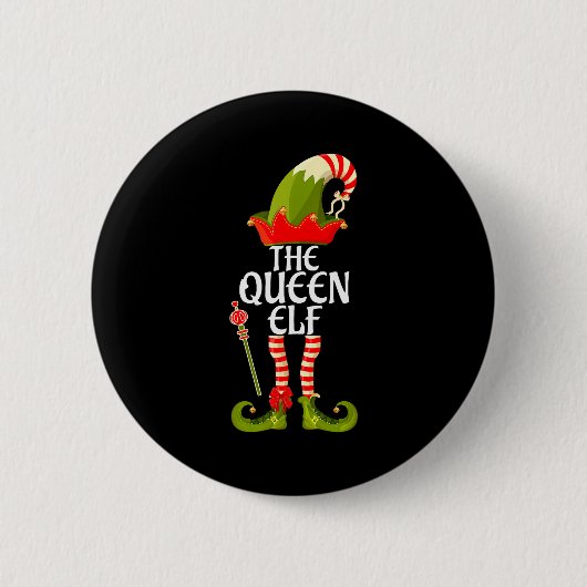 The Queen Elf Family Matching Christmas 2023 Button (Vorderseite)