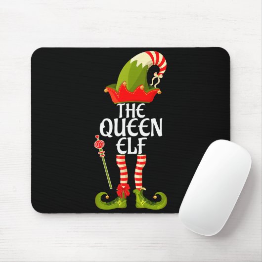 The Queen Elf Family Matching Christmas 2023 Mousepad (Mit Mouse)