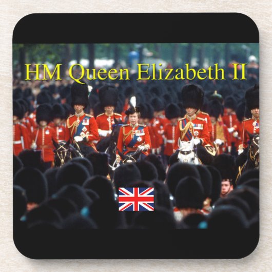 The Queen Elizabeth II - Pro Foto Getränkeuntersetzer (Vorderseite)