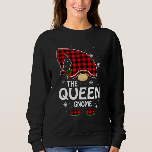 The Queen Gnome Matching Family Group Christmas Pa Sweatshirt (Vorderseite)