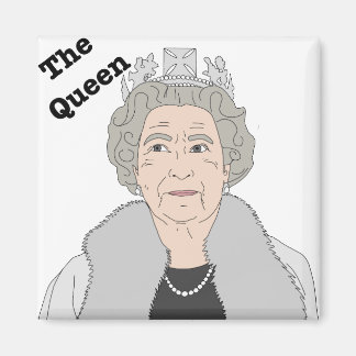 The Queen of England Elizabeth II. Magnet