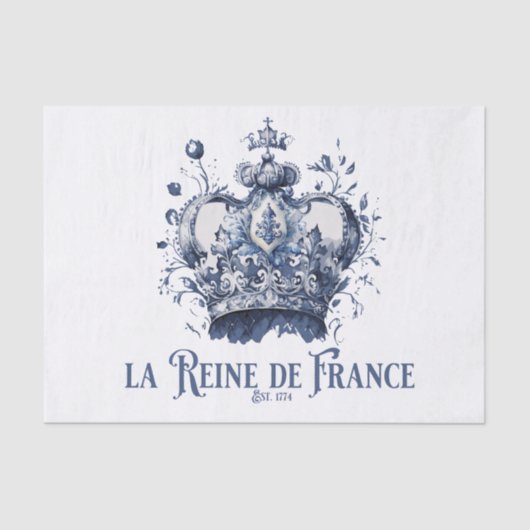The Queen of France Tissue Paper Seidenpapier (Vorderseite)
