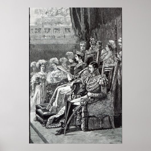 The Queen Opening Parliament in 1846 Poster (Vorne)