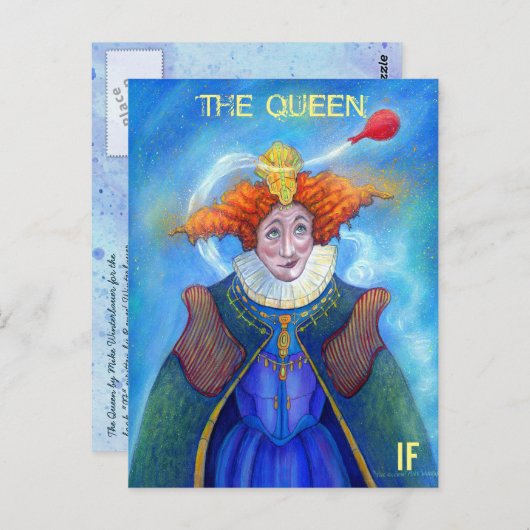 The Queen postcard by Mike Winterbauer Postkarte (Vorne/Hinten)