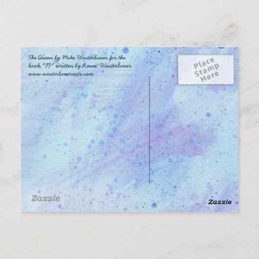 The Queen postcard by Mike Winterbauer Postkarte (Rückseite)