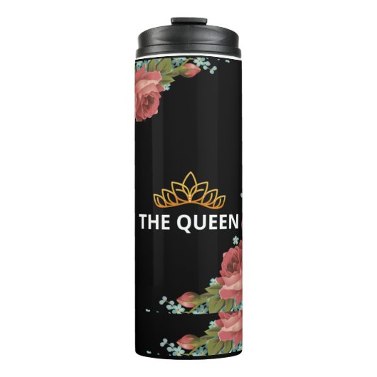 THE QUEEN Wasserflasche Thermosbecher (Vorderseite)