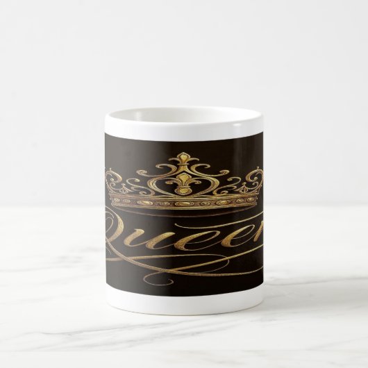 “The Queen Within” Motivational Quote Mug Kaffeetasse (Mittel)