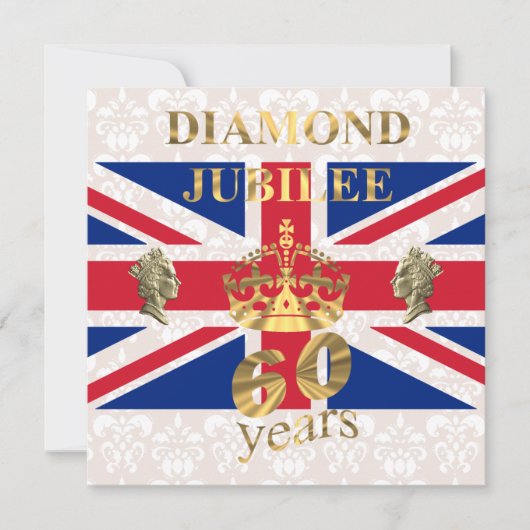 The Queens Diamond Jubilee Einladung (Vorderseite)
