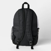 "The Queen's Gambit: Schach Fantasy Backpack" Bedruckter Rucksack (Rückseite)