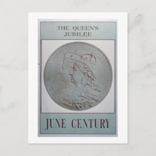 'The Queen's Jubilee 1837-87' (color litho) Postkarte