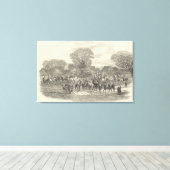 The Queen's Stag Hounds: The Meet, Aylesbury Leinwanddruck (Insitu (Holzboden))