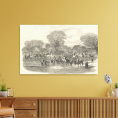 The Queen's Stag Hounds: The Meet, Aylesbury Leinwanddruck (Insitu (Wohnzimmer))