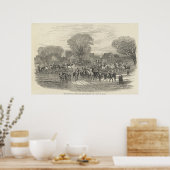 The Queen's Stag Hounds: The Meet, Aylesbury Poster (Küche)