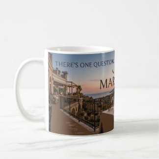 The Question Reveals Romantic Marriage Proposal Kaffeetasse
