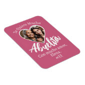 The Quiero Mucho Abuelita Con Foto Personalizada Magnet (Rechte Seite)