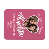 The Quiero Mucho Abuelita Con Foto Personalizada Magnet (Horizontal)