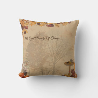 The Quiet Beauty Of Change- Autumn Cozy Pillow Kissen